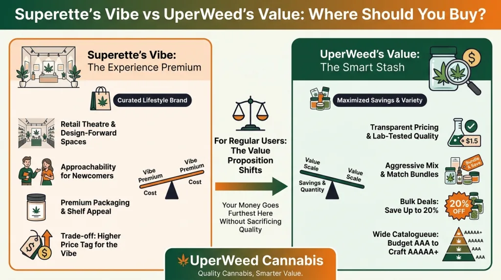 Infographic: Superette's Vibe vs UperWeed's Value: Where Should You Buy?