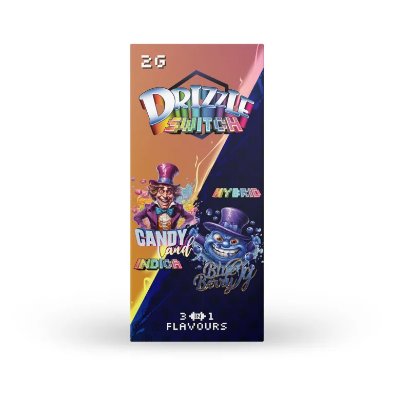 Drizzle 2g Switch Vape 3-in-1 (Candy Land & Blueberry OG)