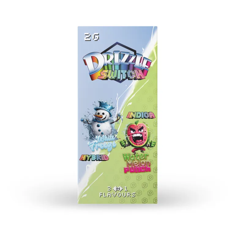 Drizzle 2g Switch Vape 3-in-1 (White Freeze & Watermelon Punch)