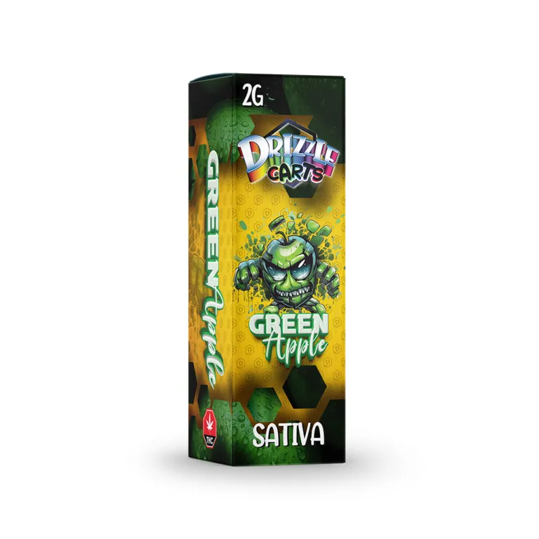 Drizzle 2g Vape Cartridges - Green Apple
